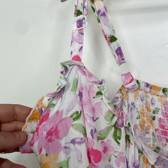 Rue 21 Floral Print Women's Sleeveless Floral Mini Dress Tiered Ruffle detail 3X - Picture 10 of 13